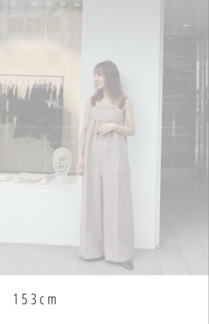 新品タグ付きTODAYFUL Check Wide Combinaison　38