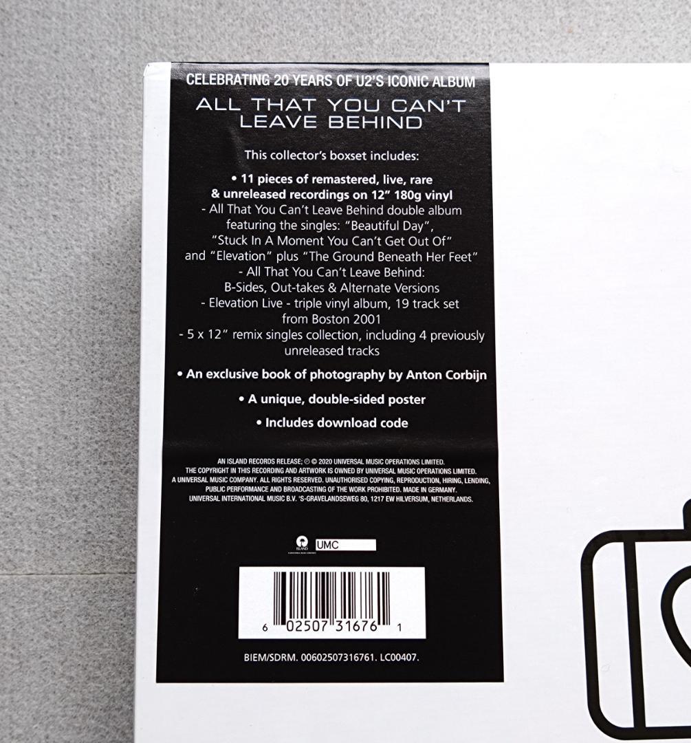 U2 All That You Can’t Leave Behind 11LP