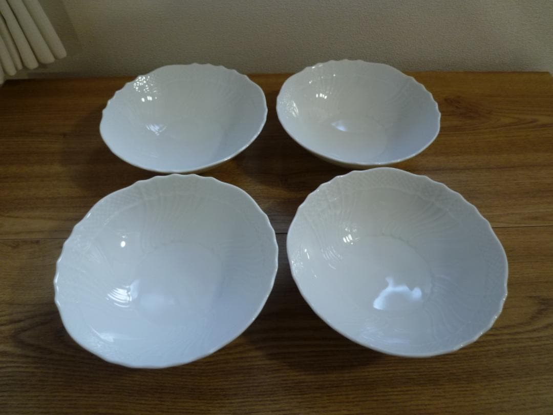 【リーリ】ベッキオホワイト ボウルｘ4＆盛り皿ｘ3