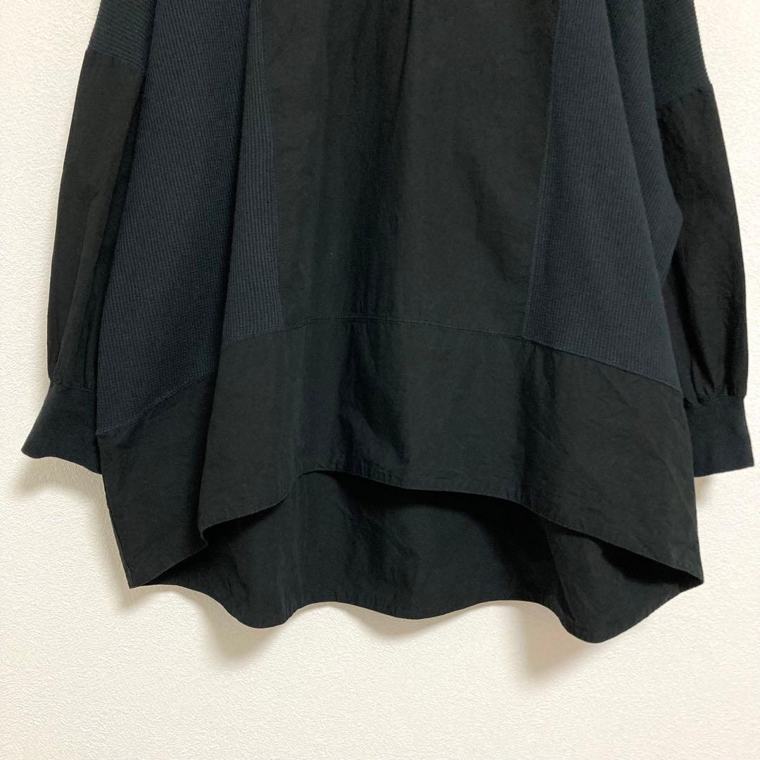 2025AW✨ カレンソロジー ＜&RC＞ワッフルヘンリープルオーバー　黒　F