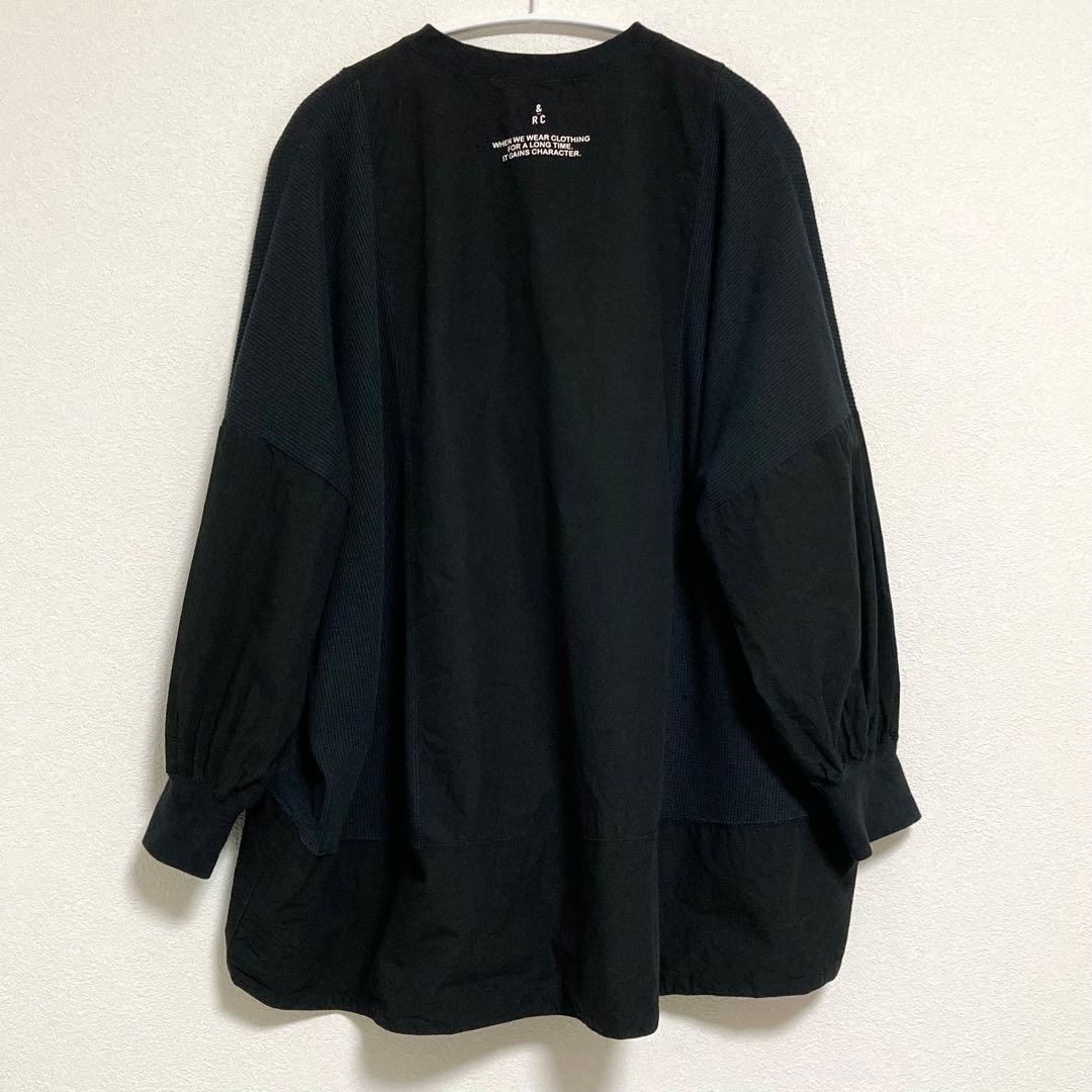 2025AW✨ カレンソロジー ＜&RC＞ワッフルヘンリープルオーバー　黒　F