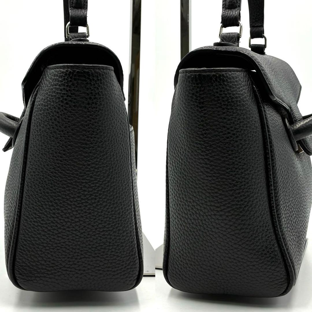極美品 ヴァジック エバーミニ 2way ショルダーバッグ レザー ブラック