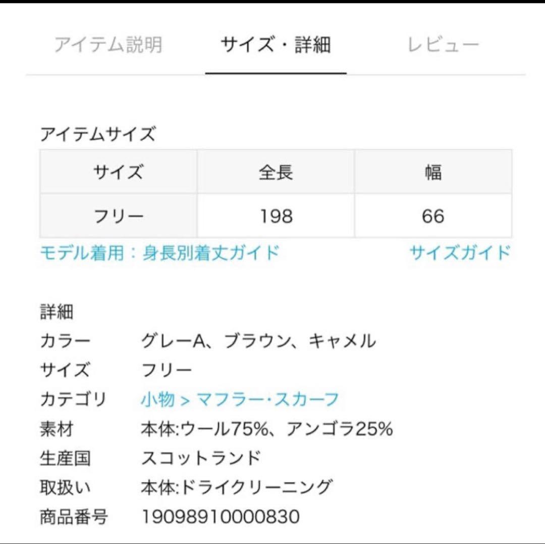 IENA BEGG＆CO チェック柄 ストール