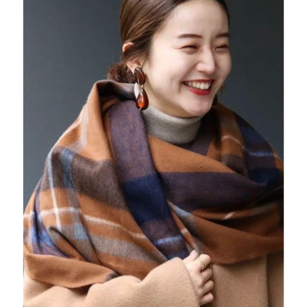 IENA BEGG＆CO チェック柄 ストール