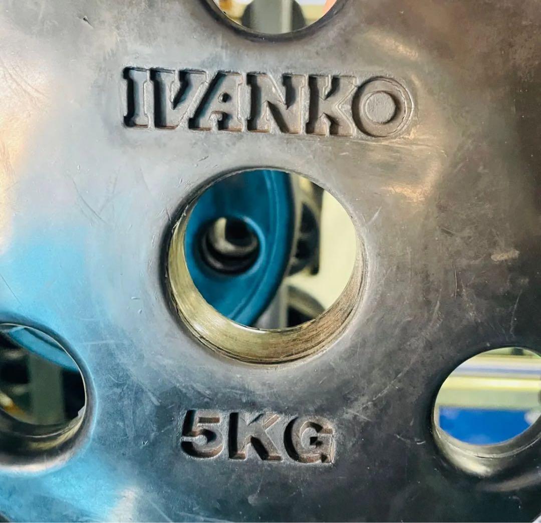 IVANKO イバンコ　オリンピックラバープレート5kg x 2枚