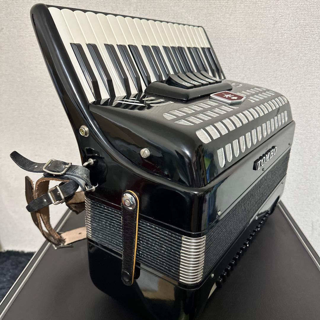 TOMBO No.65 アコーディオン 鍵盤楽器 ハードケース付属 80ベース