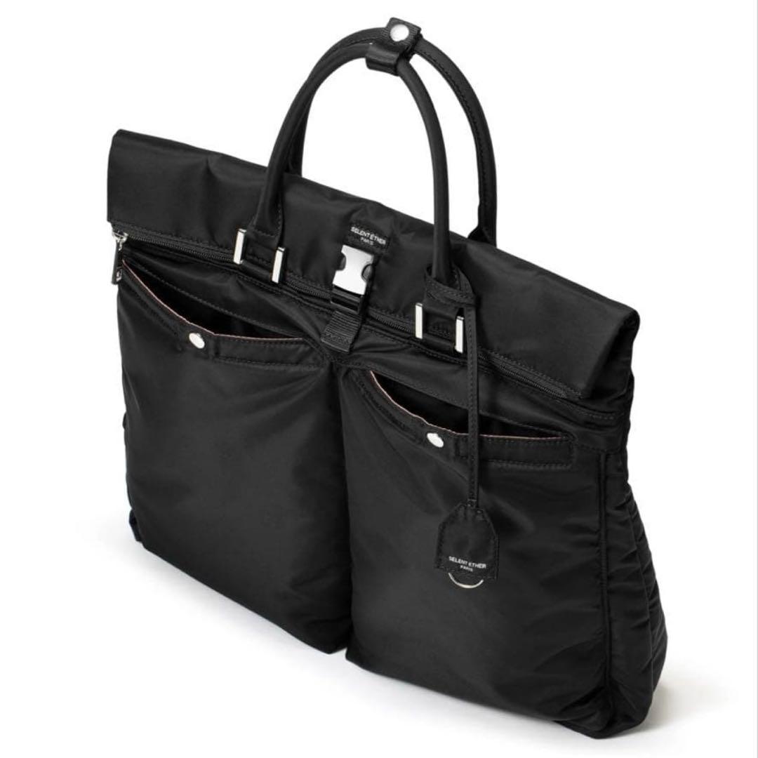 美品 SELENTETHER セレーンエテール CARRY38 シルバーブラック