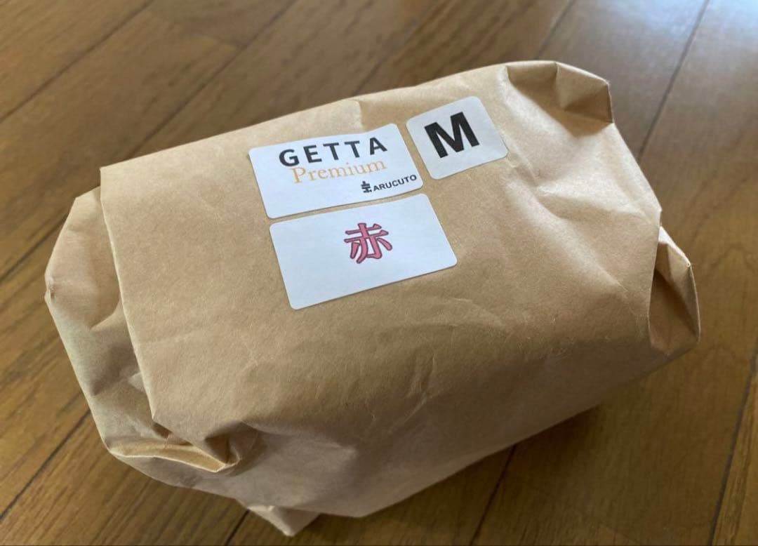 一本歯下駄　GETTA【正規品】赤　Mサイズ