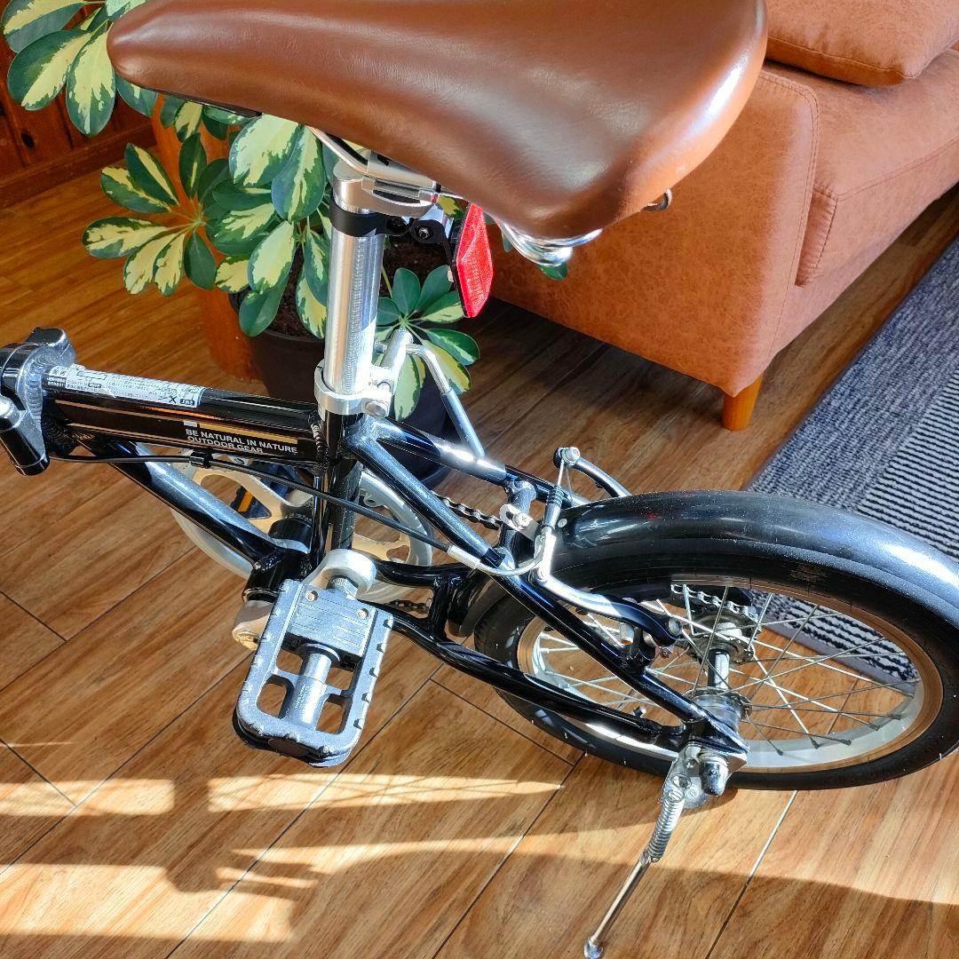 折り畳み自転車　キャプテンスタッグ　16インチ　黒