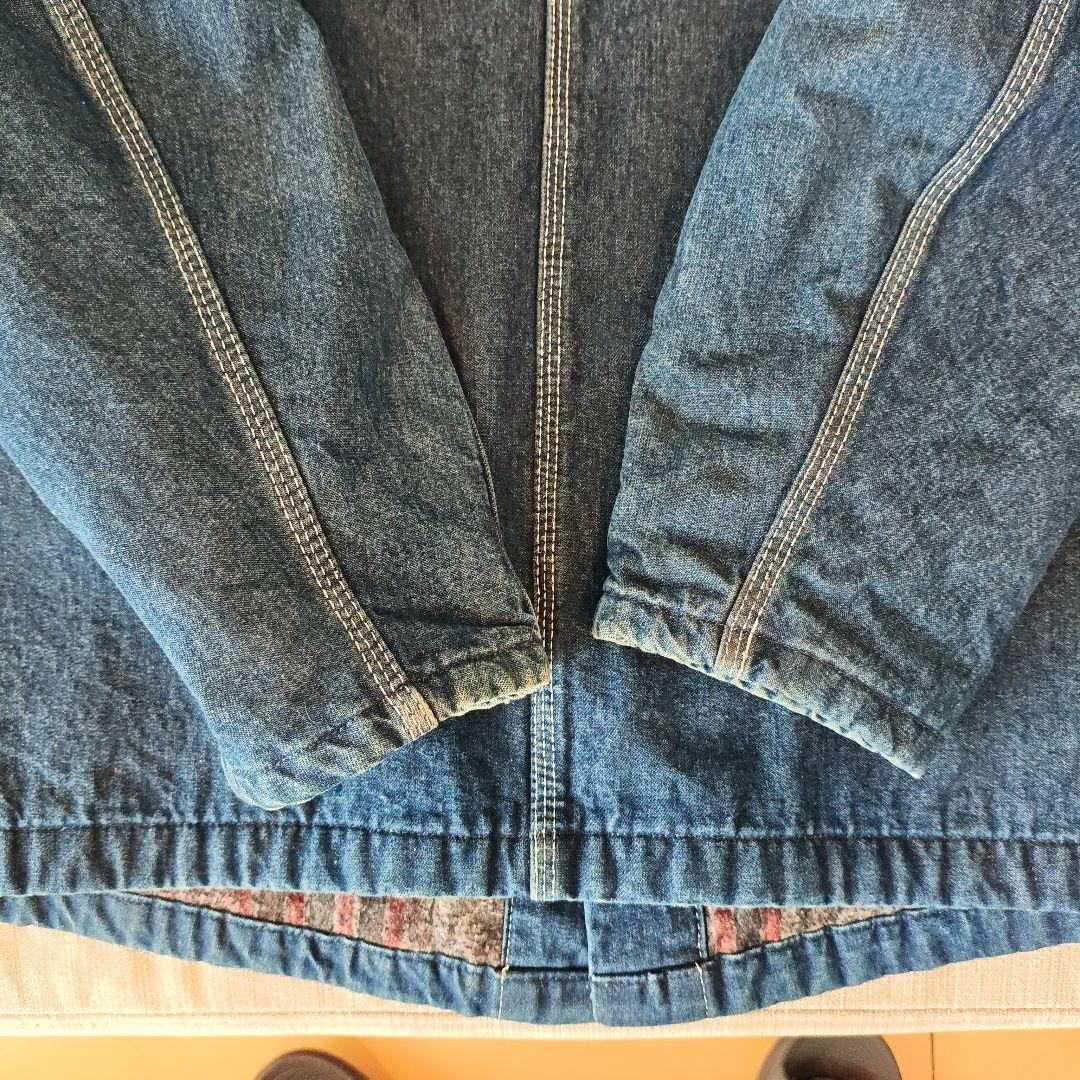 希少 Dickies デニム カバーオール Lサイズ 企業ロゴ入り 一点物！