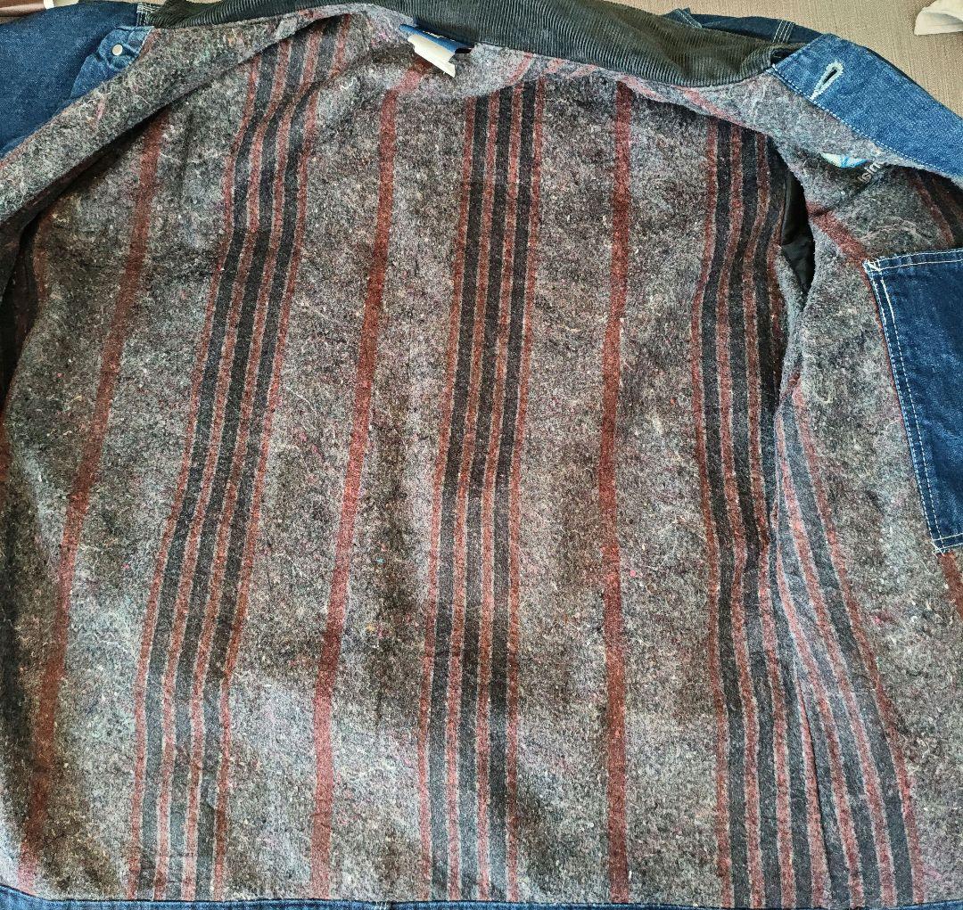 希少 Dickies デニム カバーオール Lサイズ 企業ロゴ入り 一点物！