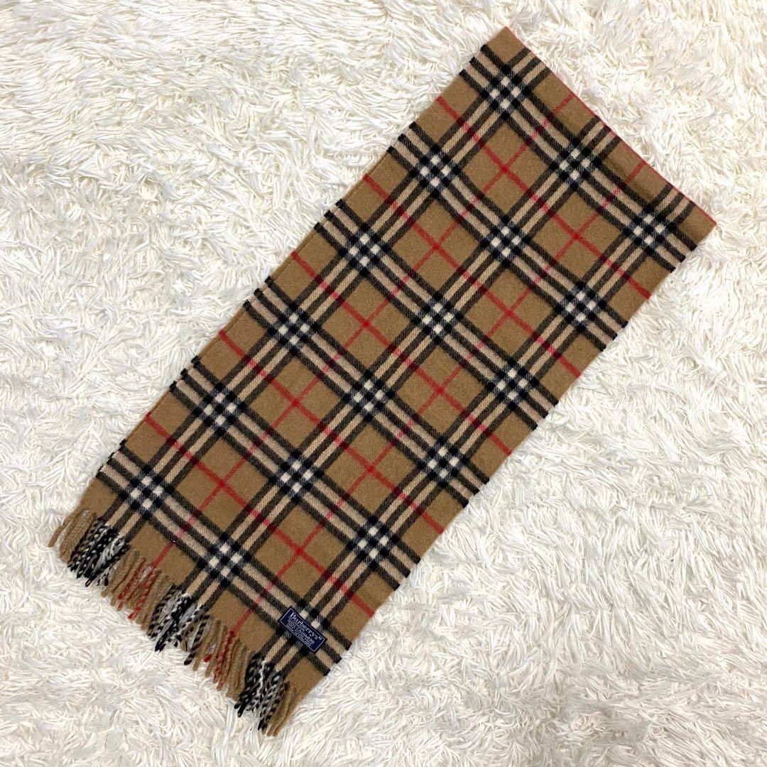 Burberrys バーバリー　ノバチェック　カシミア100% マフラー　英国製