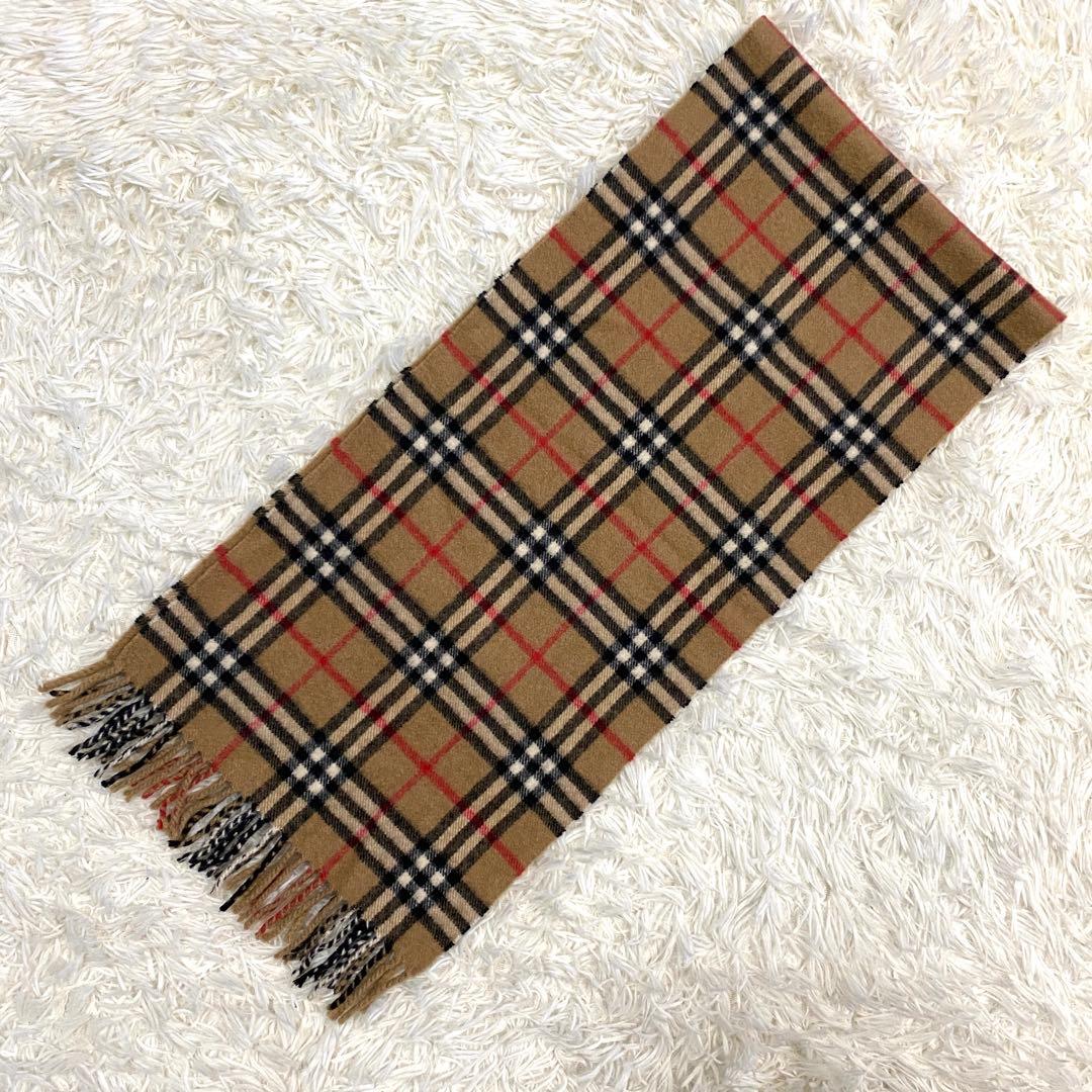 Burberrys バーバリー　ノバチェック　カシミア100% マフラー　英国製