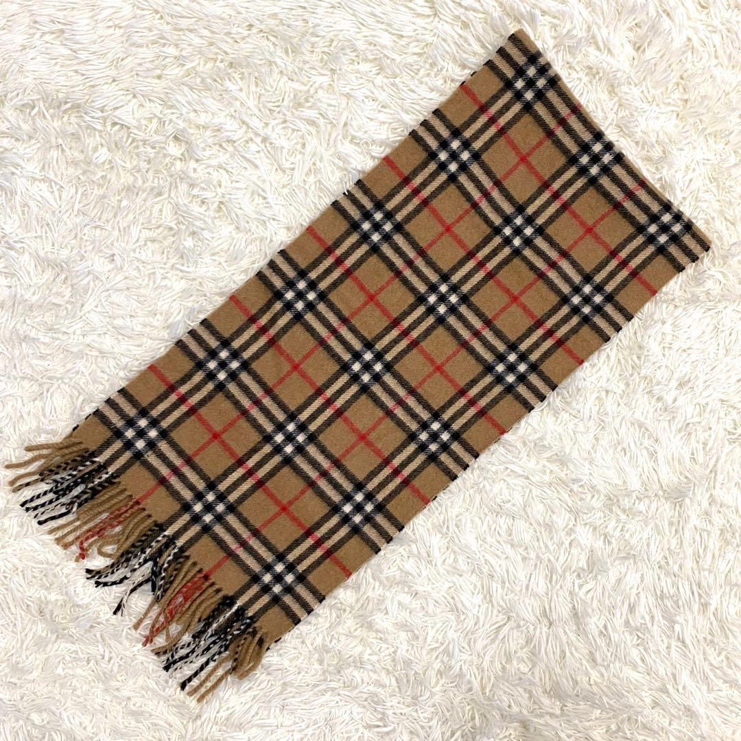 Burberrys バーバリー　ノバチェック　カシミア100% マフラー　英国製