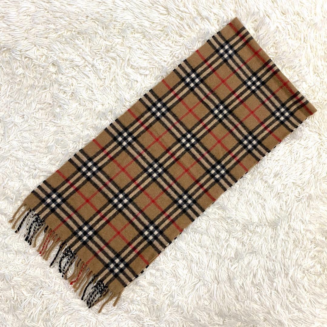 Burberrys バーバリー　ノバチェック　カシミア100% マフラー　英国製