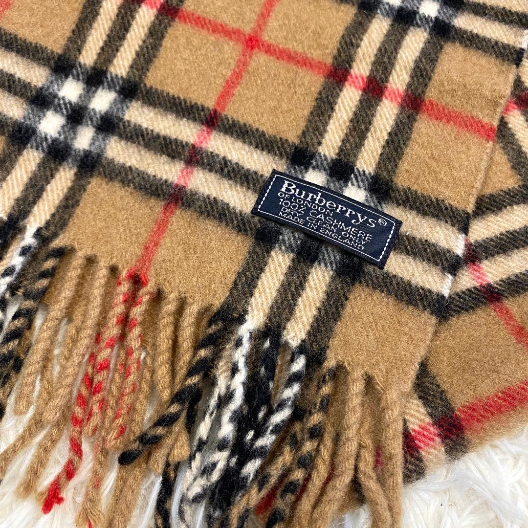 Burberrys バーバリー　ノバチェック　カシミア100% マフラー　英国製