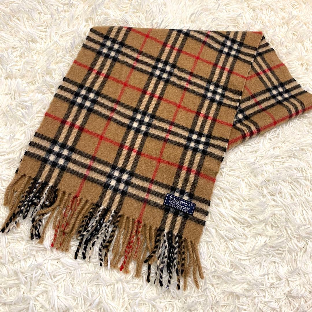 Burberrys バーバリー　ノバチェック　カシミア100% マフラー　英国製
