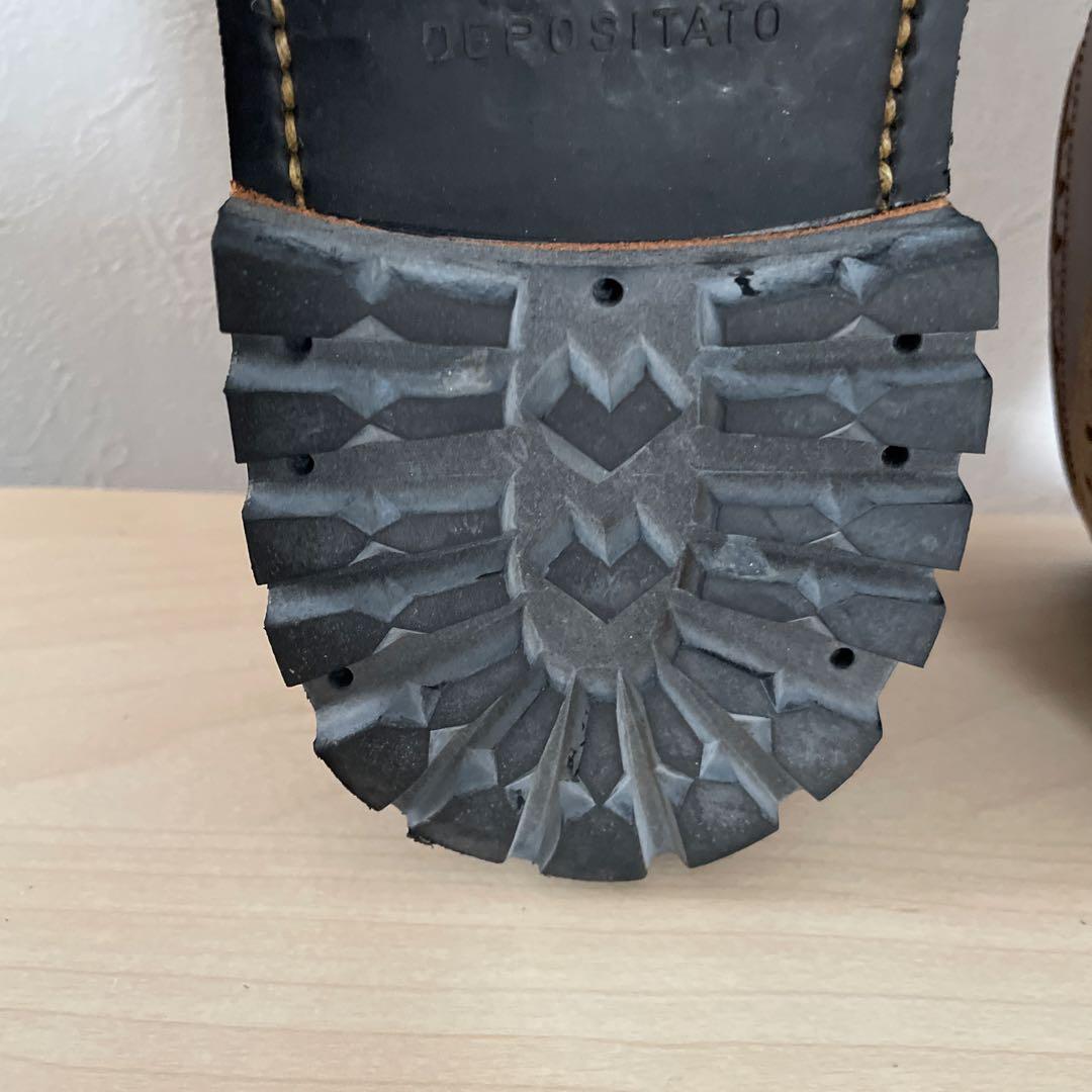 【値下げ】リーガル　ウィングチップ　カモフラ/ブラウン　24.5 ワークシューズ