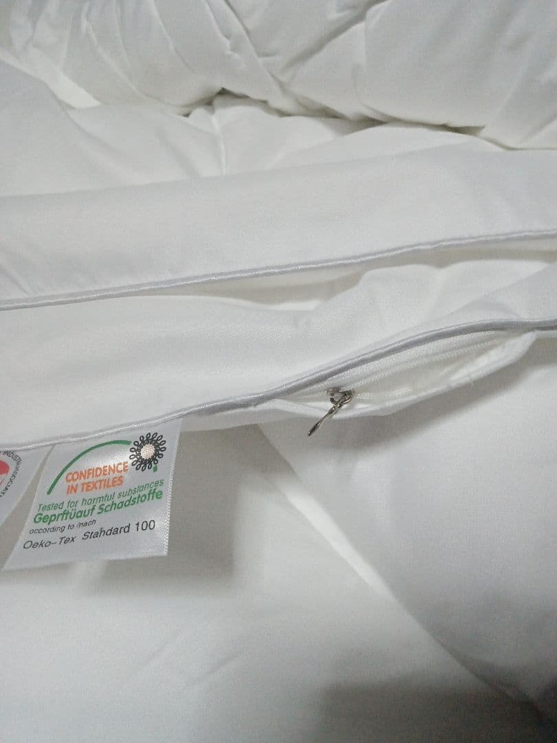 ホワイトキルティングポーランド產甲州羽毛掛け布団 シングルサイズ150×200