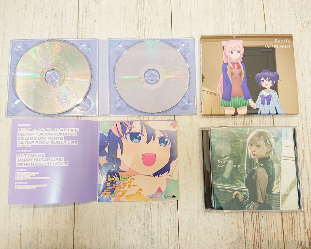ハッピーシュガーライフ CD 2枚 限定版 まとめ売り op ed dvd付き