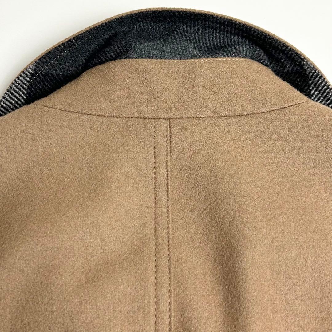 【極美品】ブラックレーベルクレストブリッジ/ダブルブレストメルトンウールコート