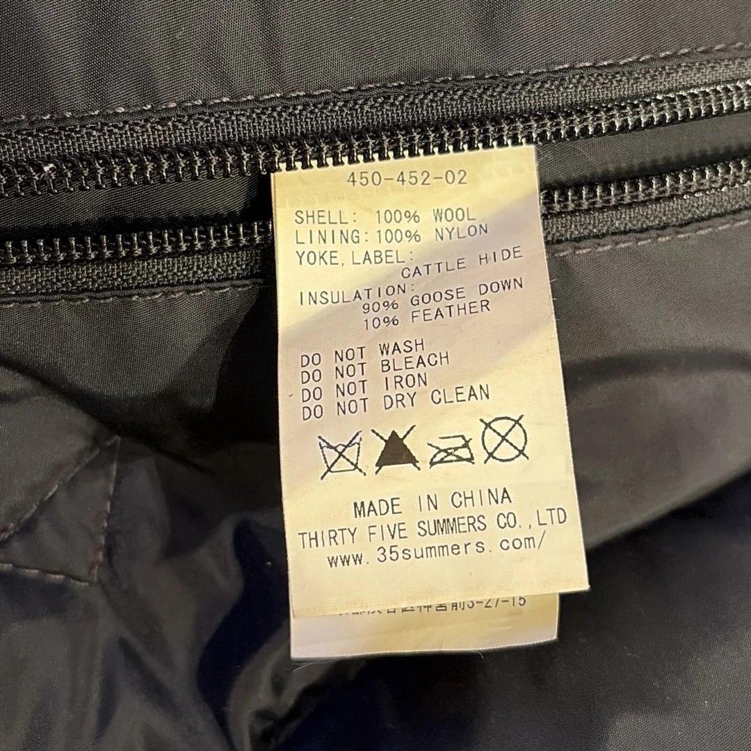 ロッキーマウンテンフェザーベッド ダウンベスト レザー　ブラック 38