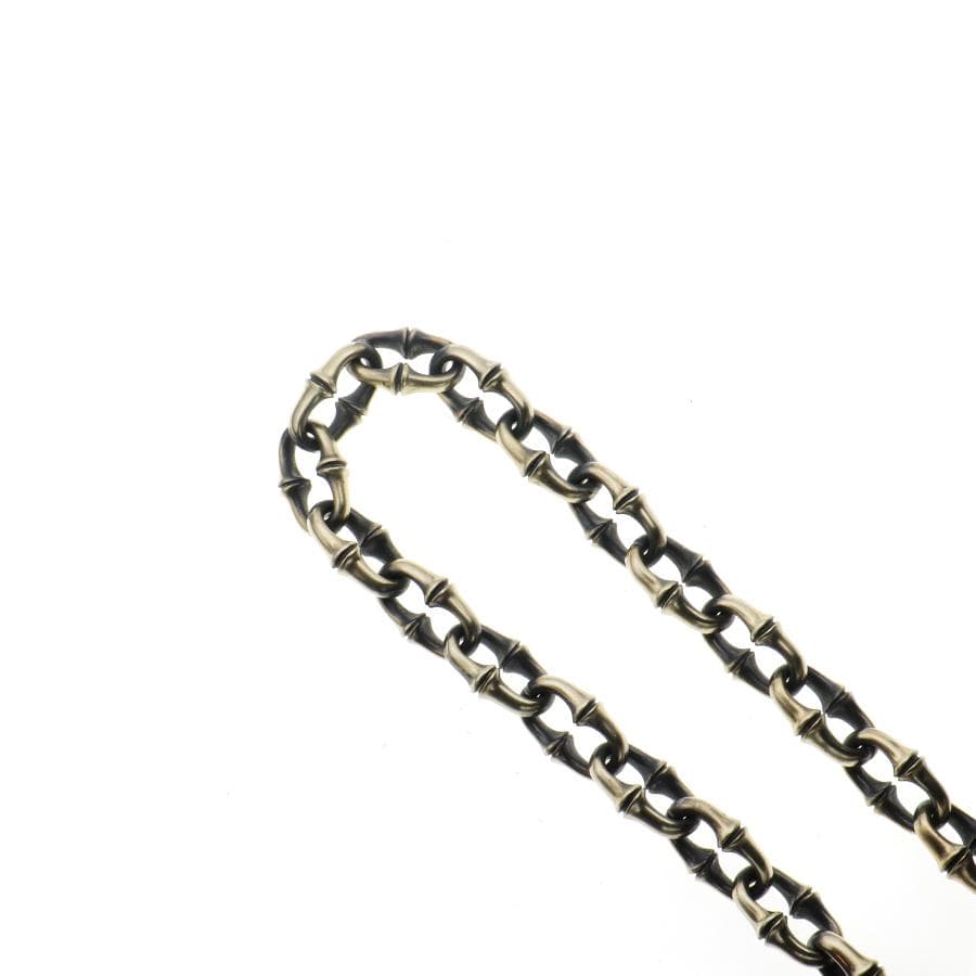 真鍮 ブラス ウォレットチェーン 高級 オリジナル 燻し加工 (クロス)