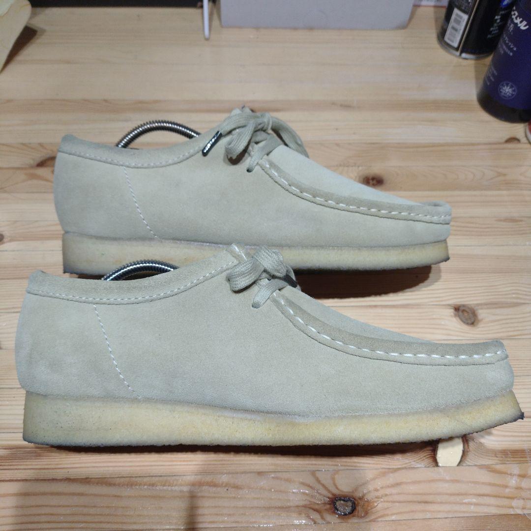 クラークスオリジナルス ワラビー スエード ベージュ 25.5センチ