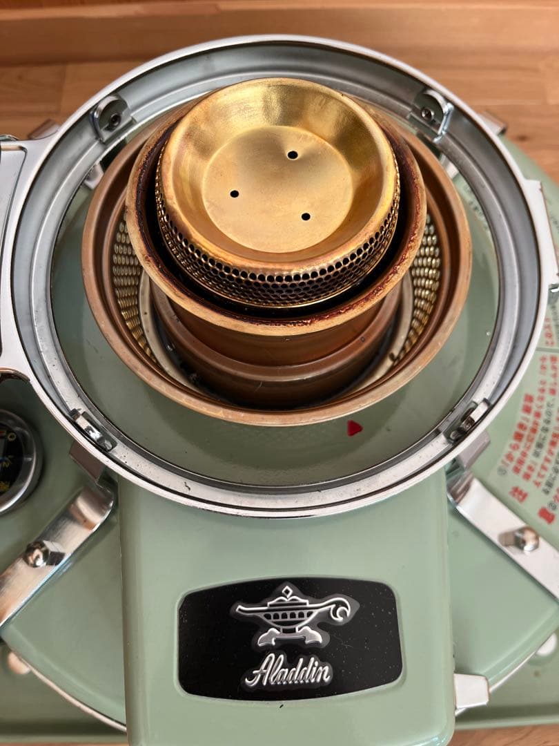 Aladdin ミントグリーン 灯油ストーブ