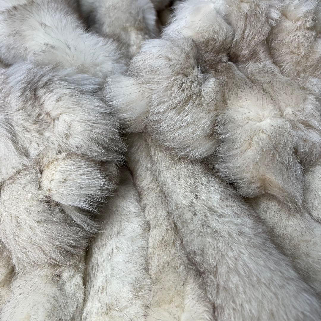 金タグ サガフォックス もこもこボリューム◎ブルーフォックス リアルファーコート