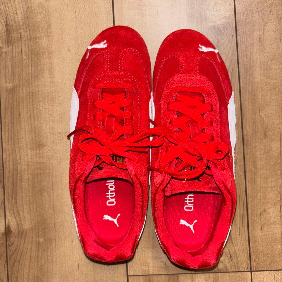 PUMA スピードキャット　スニーカー レッド　24.5 赤