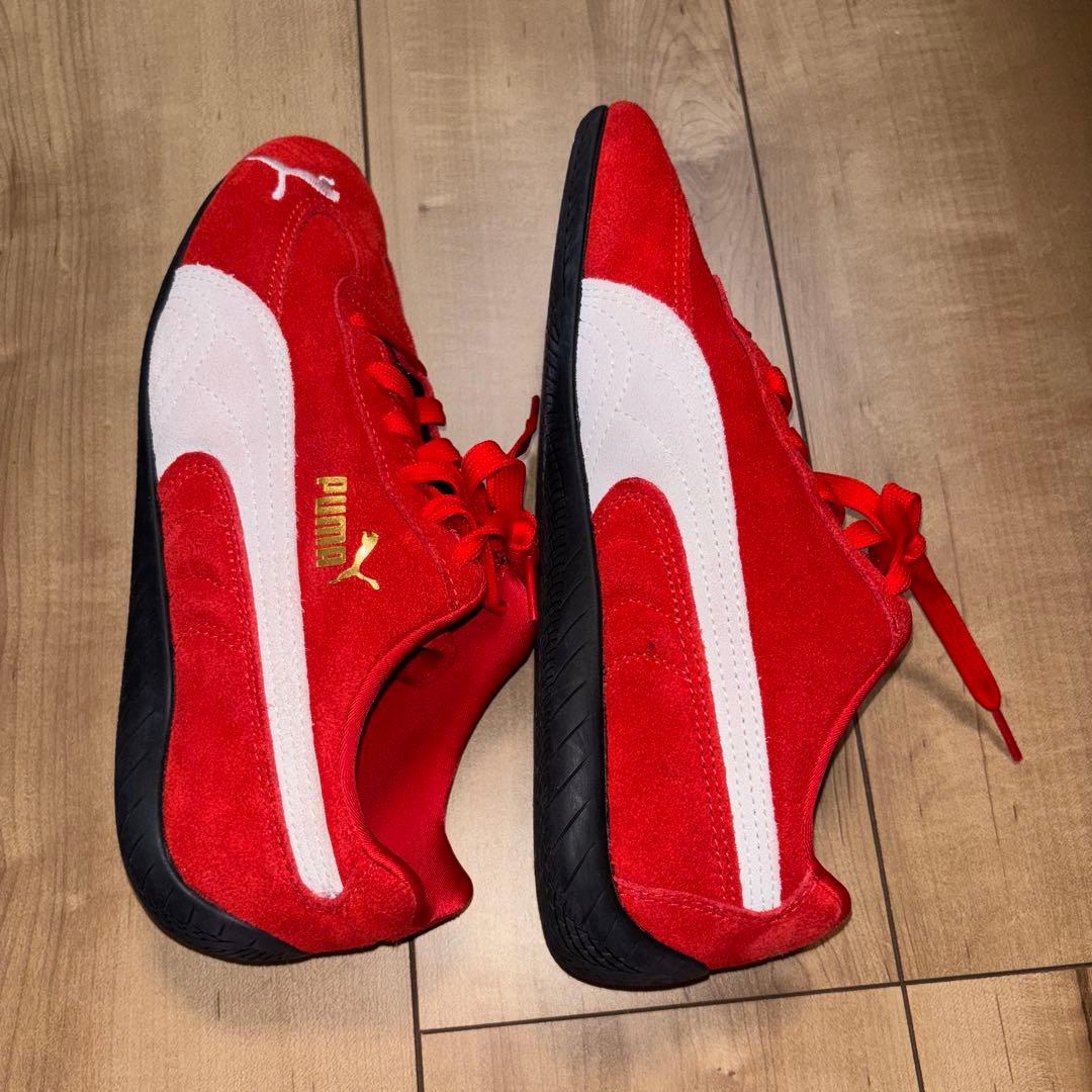 PUMA スピードキャット　スニーカー レッド　24.5 赤
