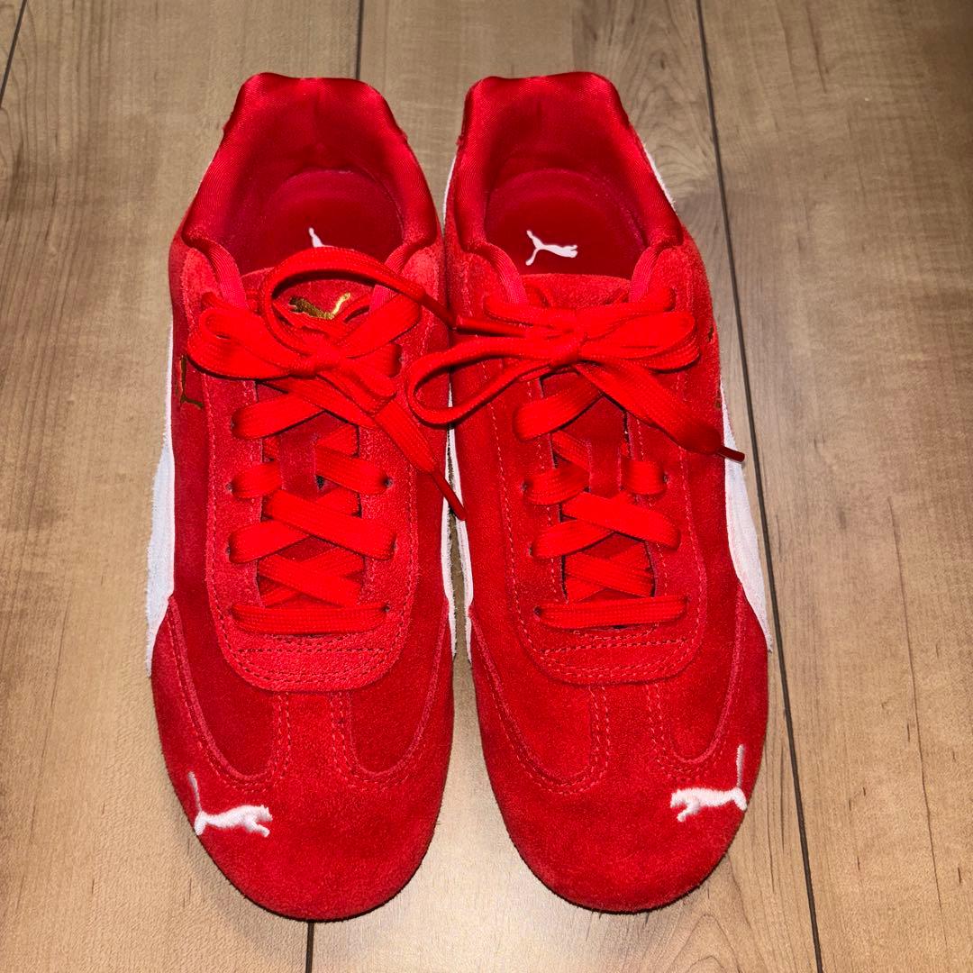 PUMA スピードキャット　スニーカー レッド　24.5 赤