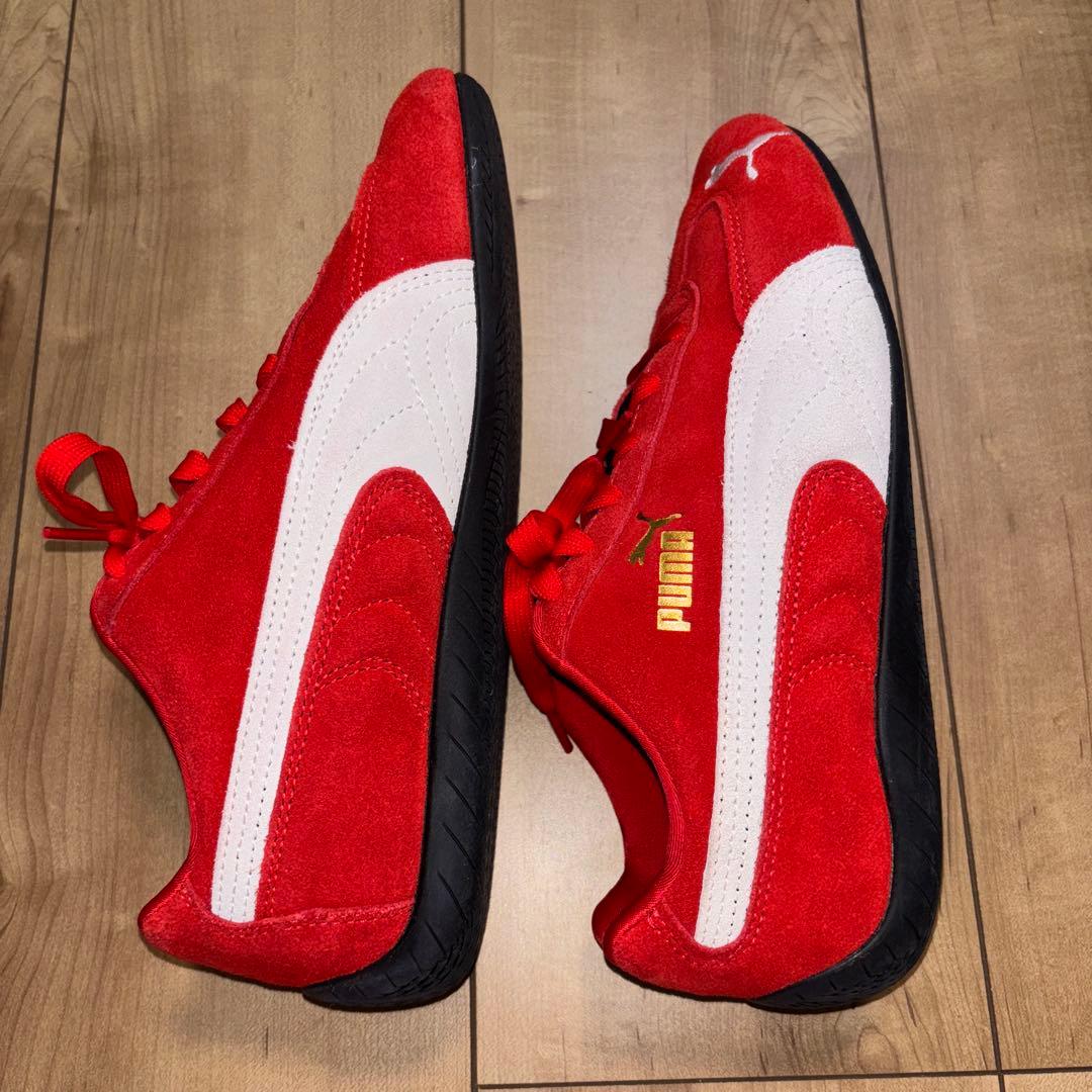 PUMA スピードキャット　スニーカー レッド　24.5 赤
