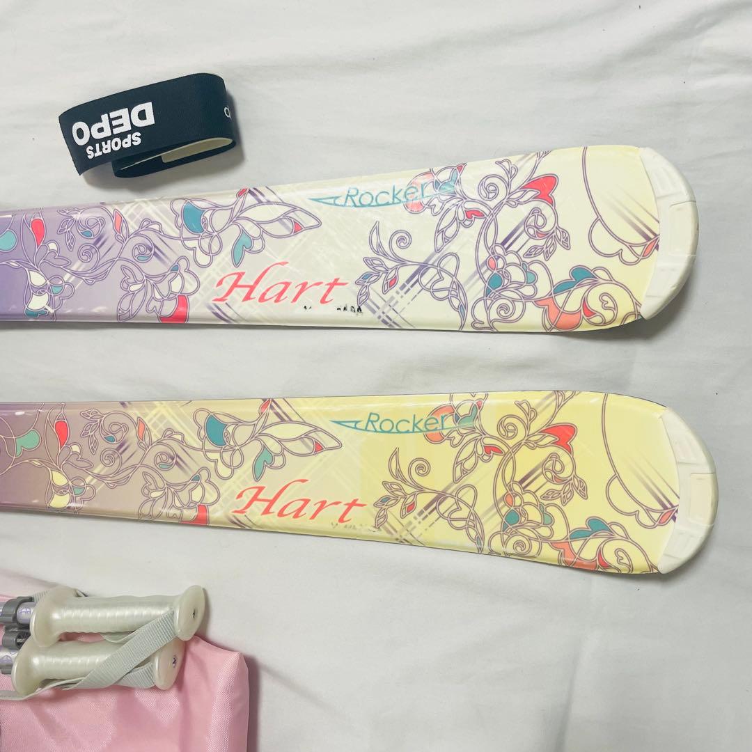 HART ROCKER ハート ロッカー130cm スキー ブーツ ストック付き