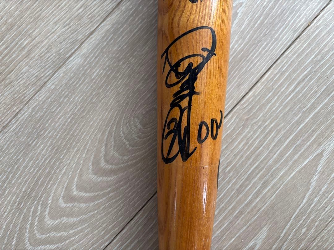 新庄選手、亀山選手、和田選手、真弓選手直筆サイン入りバット　阪神時代