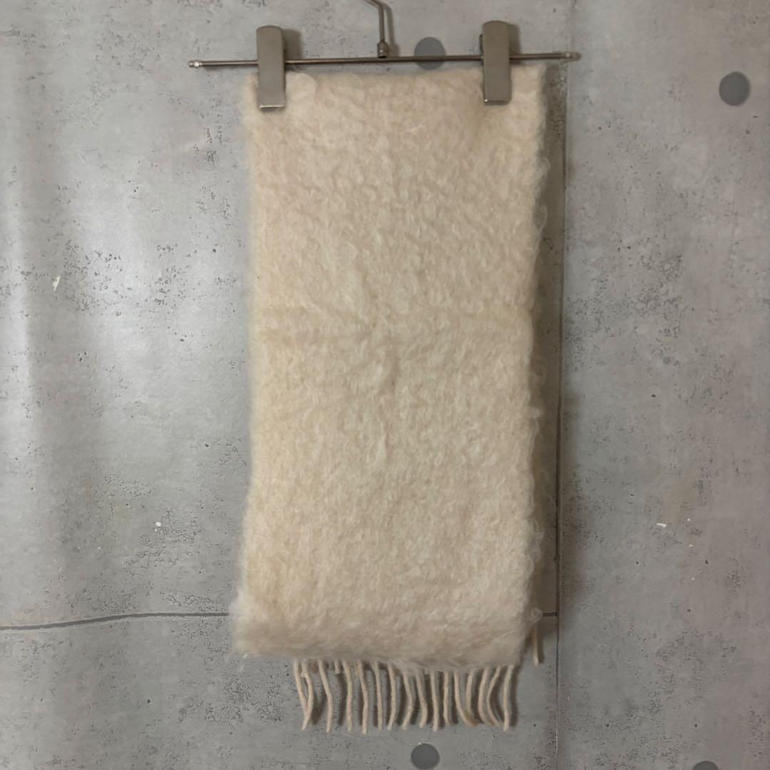 ［極美品］ロエベ　LOEWE アナグラム　モヘヤ　　ウール　ナイロン　マフラー