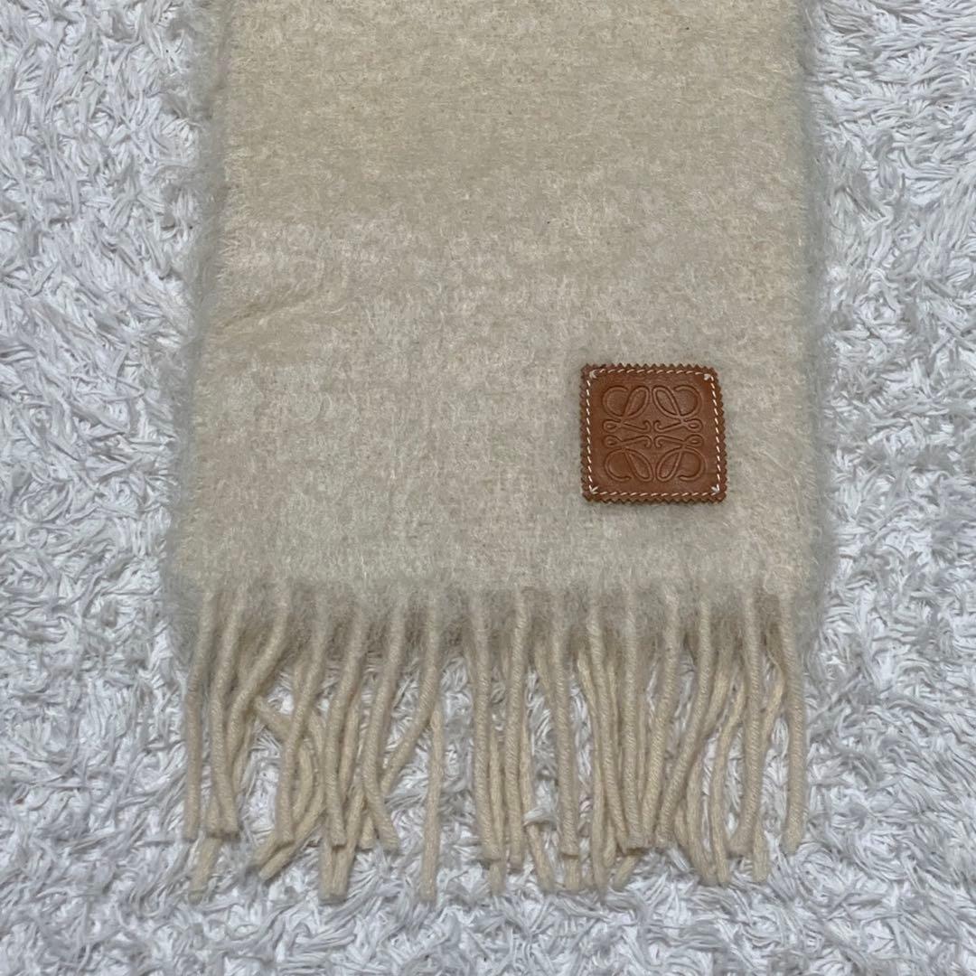 ［極美品］ロエベ　LOEWE アナグラム　モヘヤ　　ウール　ナイロン　マフラー