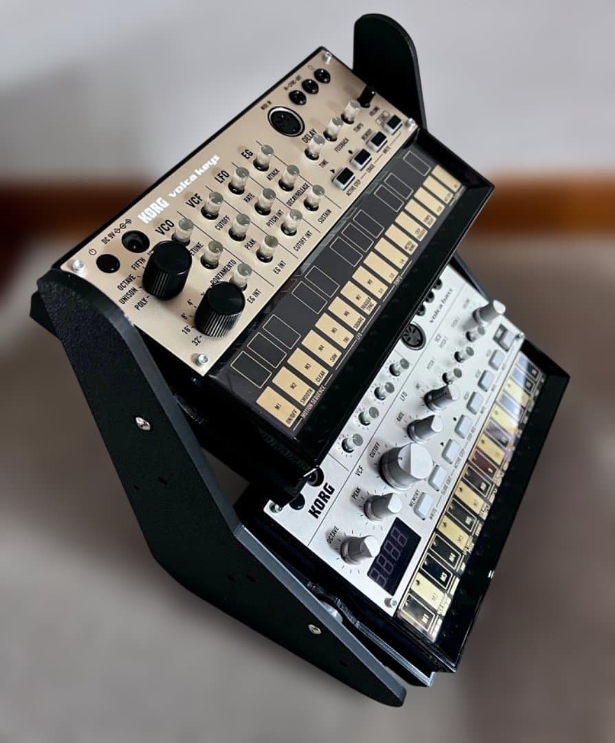 KORG VOLCA KEYS & VOLCA BASS セット・スタンド付属