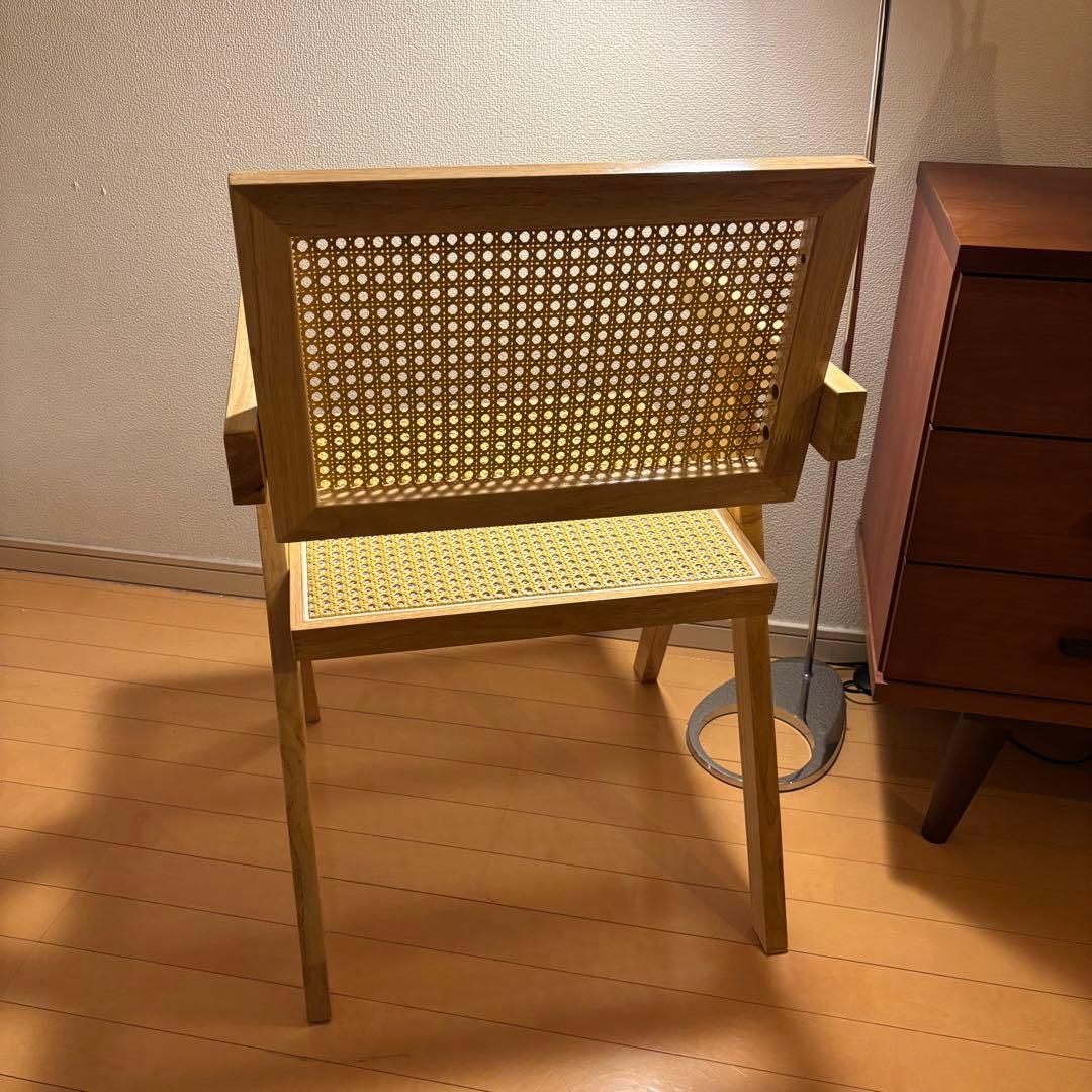 N*a様 ピエールジャンヌレ リプロダクト品 ダイニングチェア ラタン チェア