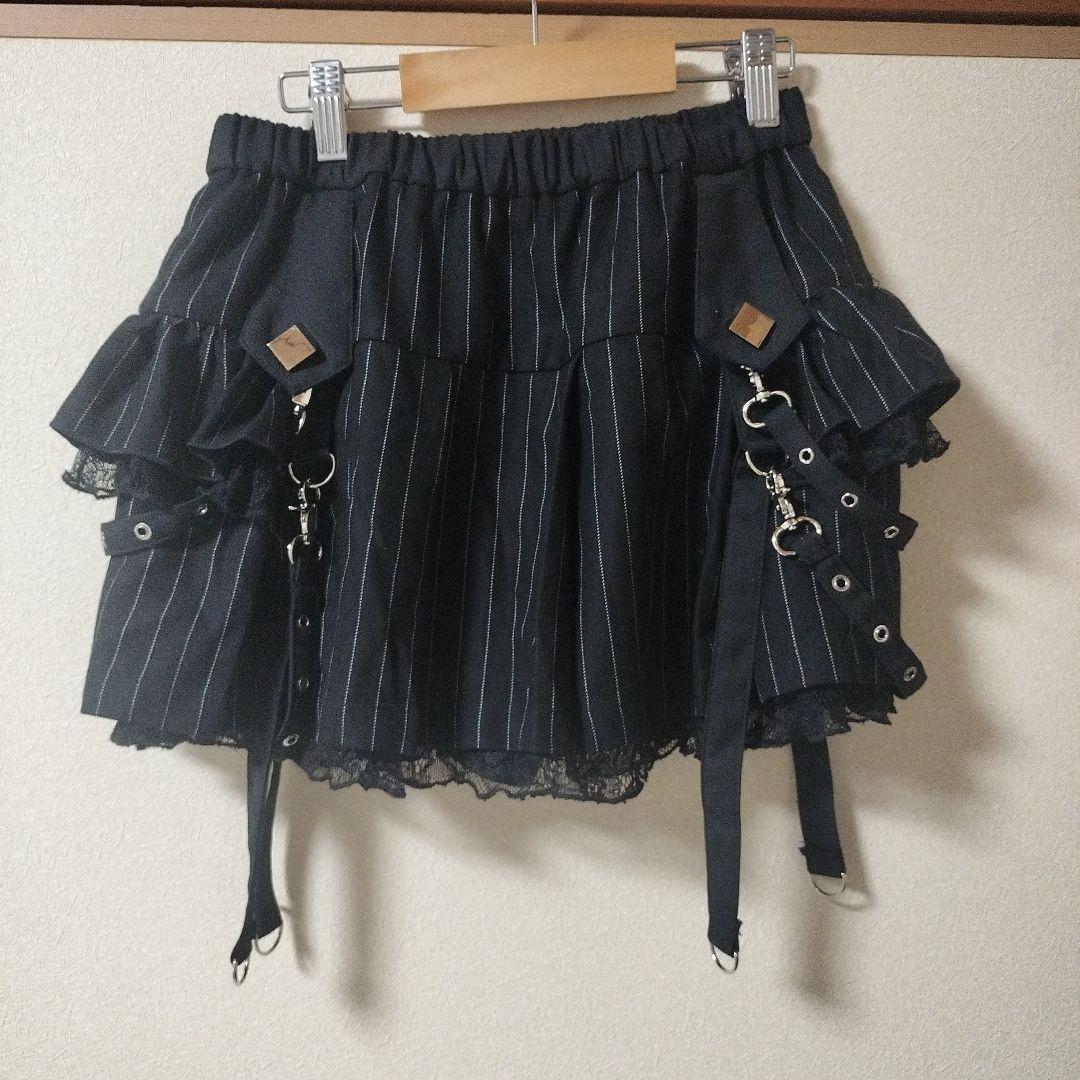 DimMoire ディムモアール サイドフリルミニスカート