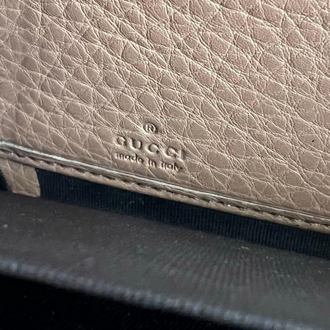 34 美品 GUCCI グッチ SOHO 長財布 ラウンドファスナー