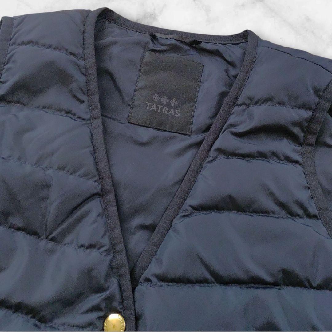 TATRAS ダウンベスト キルティング　サイズ01 ライナー　金ボタン
