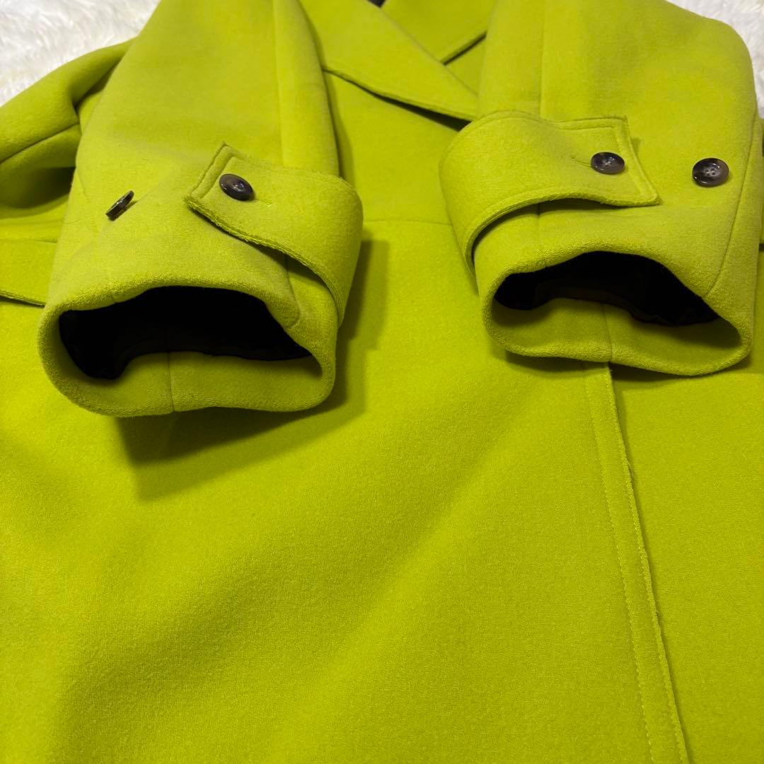 め*リ様 メゾンスペシャル　オーバーサイズ　チェスターコート　ダブル　黄緑　38