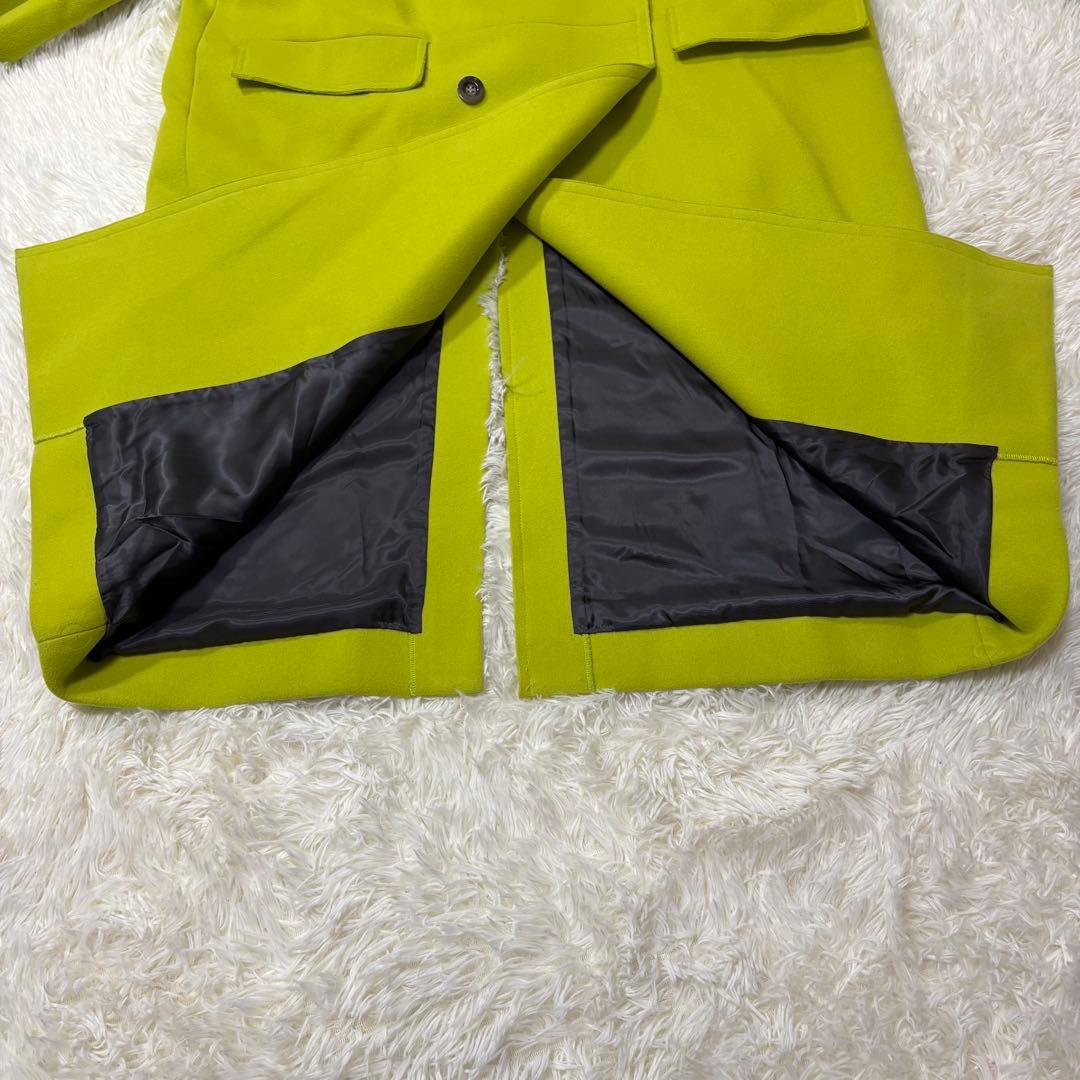 め*リ様 メゾンスペシャル　オーバーサイズ　チェスターコート　ダブル　黄緑　38