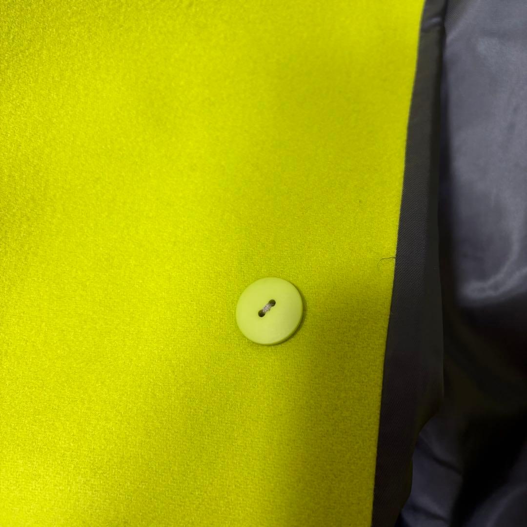 め*リ様 メゾンスペシャル　オーバーサイズ　チェスターコート　ダブル　黄緑　38