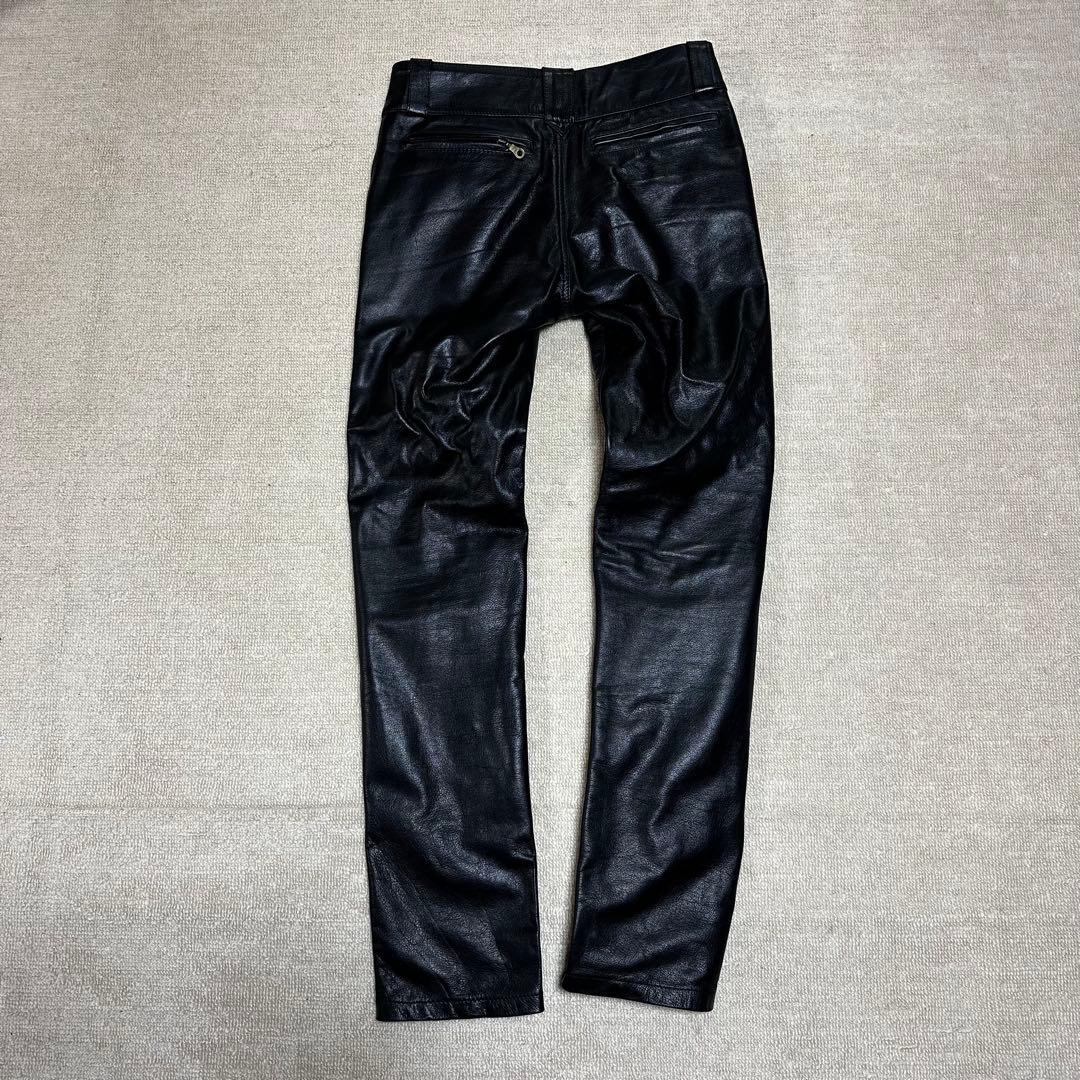 本革 レザーパンツ 63 LEATHERS 32 ブラック