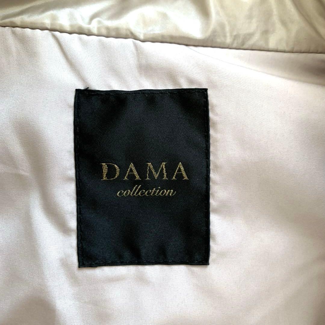 DAMA ダーマコレクション　カシミヤファーダウンベスト　Ｌ　グレージュ