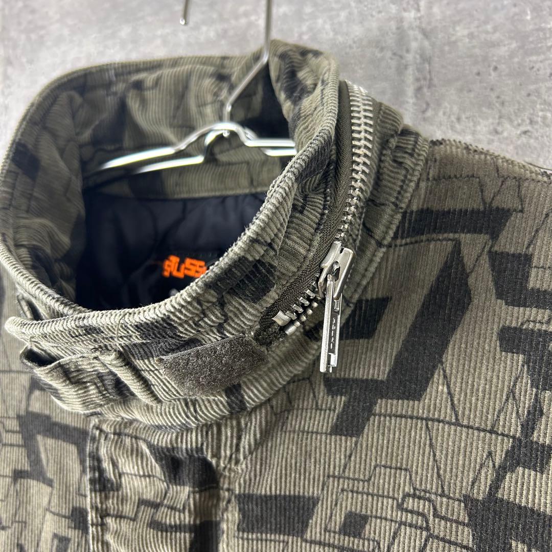 【OLD STUSSY】corduroy military jacket 90s