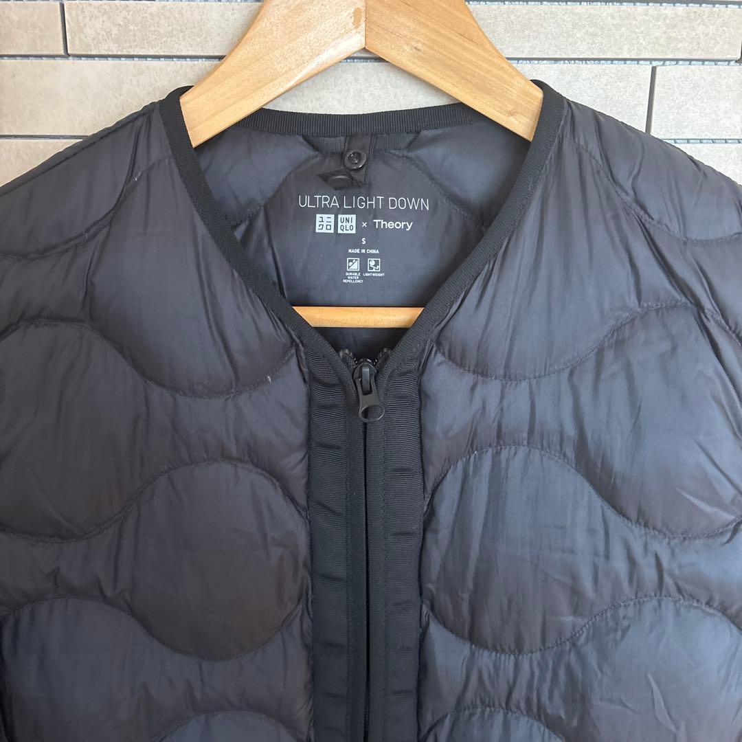 美品✨ユニクロ セオリー ウルトラライトダウンロングベスト S 黒　軽量